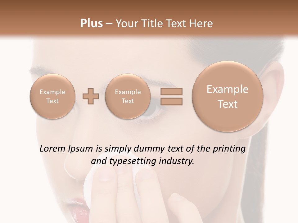 Hand Close Eyes PowerPoint Template