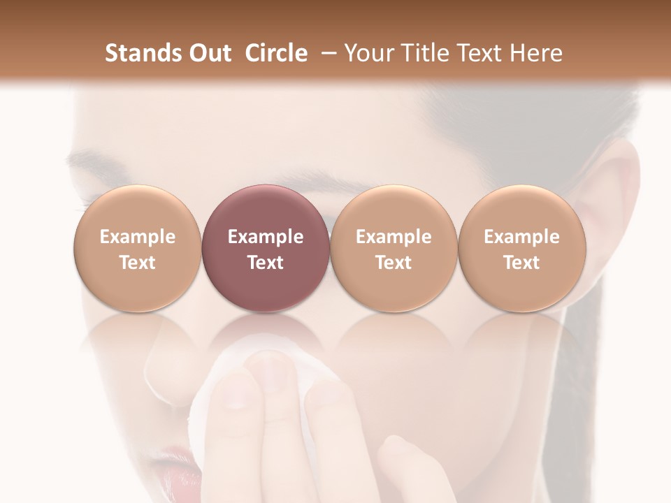 Hand Close Eyes PowerPoint Template