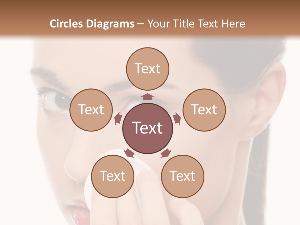 Hand Close Eyes PowerPoint Template