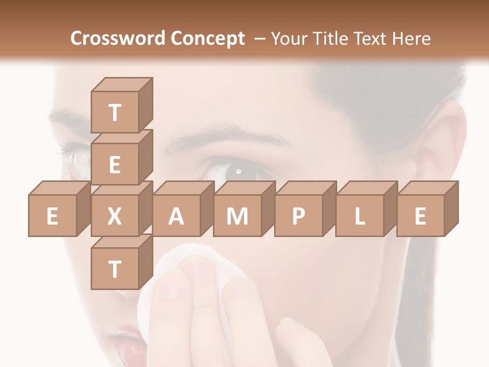 Hand Close Eyes PowerPoint Template