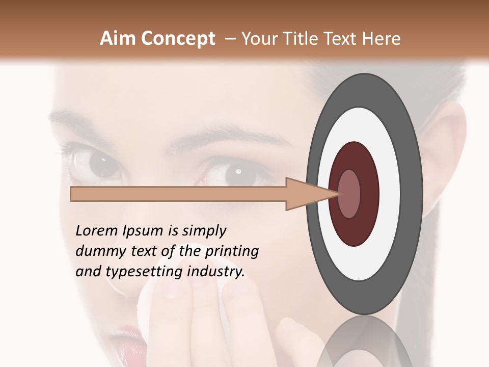 Hand Close Eyes PowerPoint Template