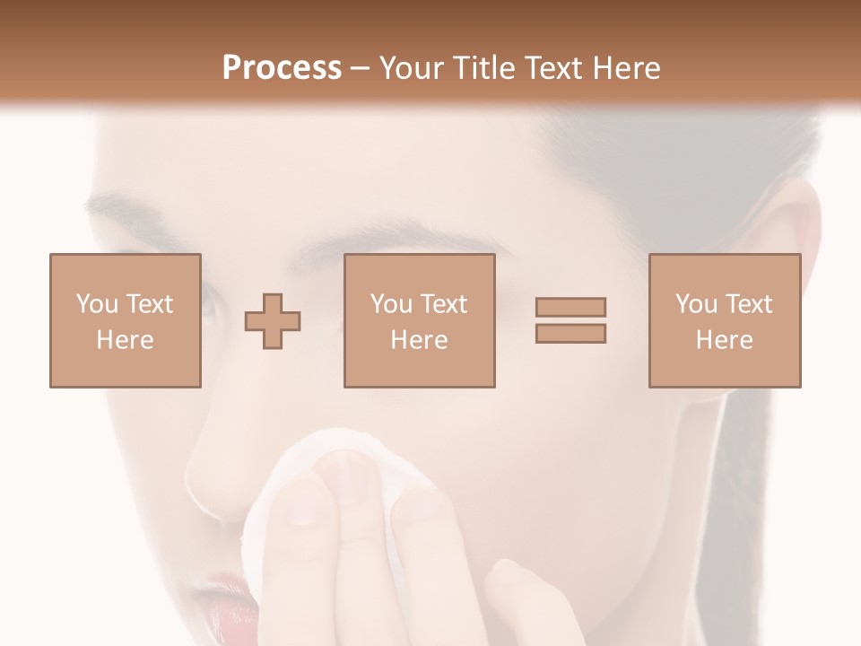 Hand Close Eyes PowerPoint Template