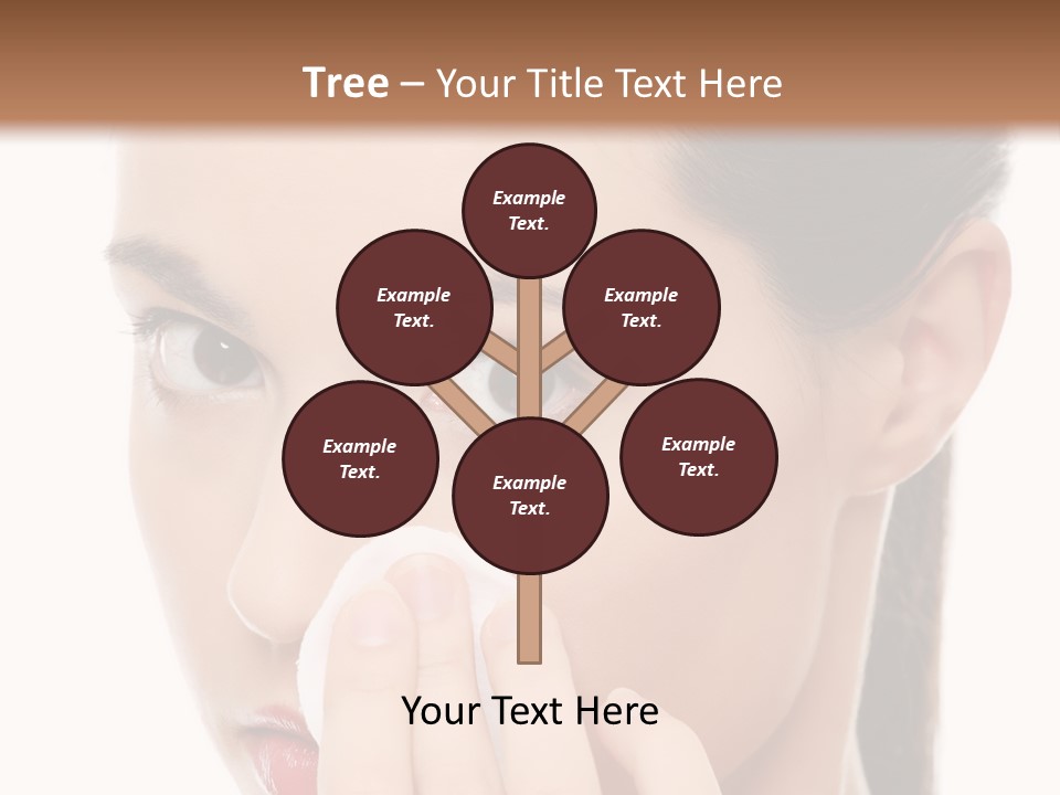 Hand Close Eyes PowerPoint Template