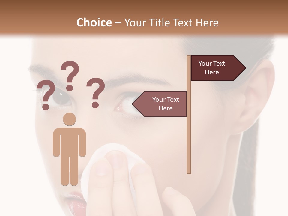 Hand Close Eyes PowerPoint Template