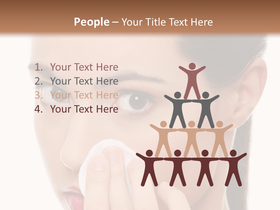 Hand Close Eyes PowerPoint Template