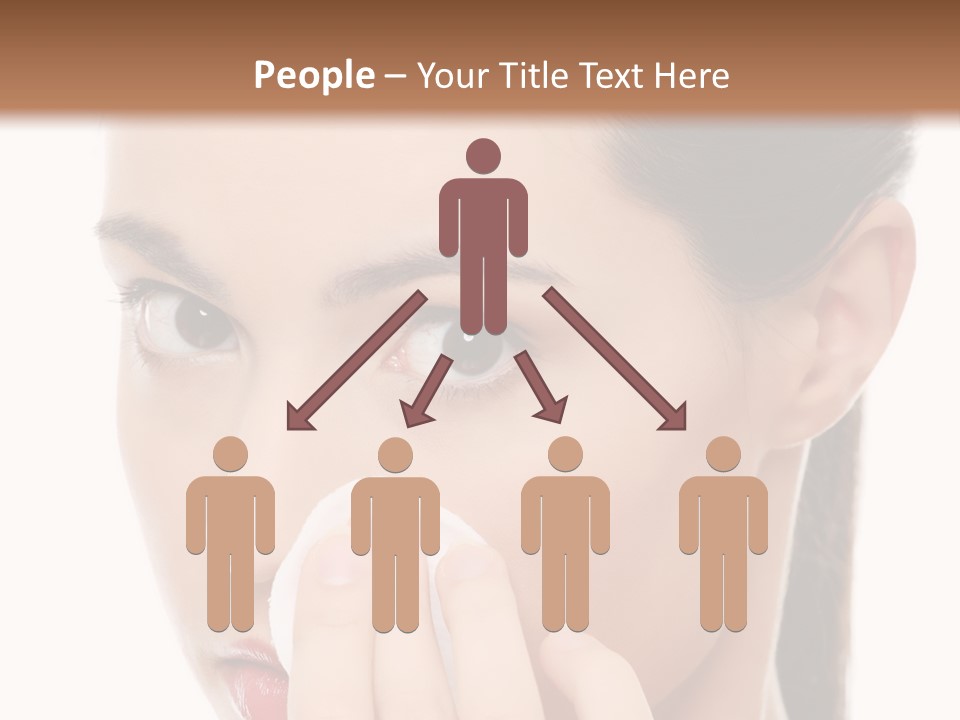 Hand Close Eyes PowerPoint Template