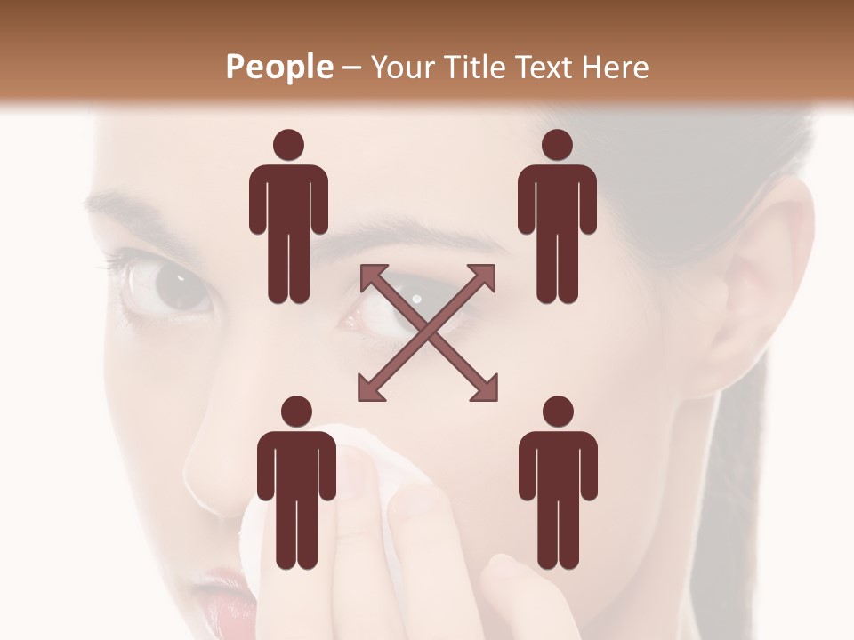 Hand Close Eyes PowerPoint Template