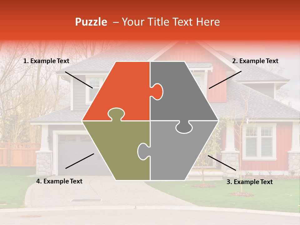 Style Suburbs Bushes PowerPoint Template