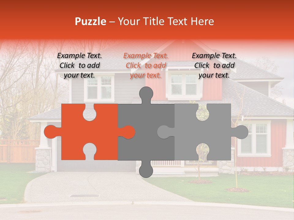 Style Suburbs Bushes PowerPoint Template