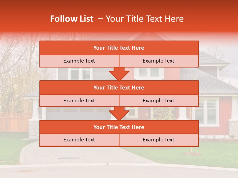 Style Suburbs Bushes PowerPoint Template