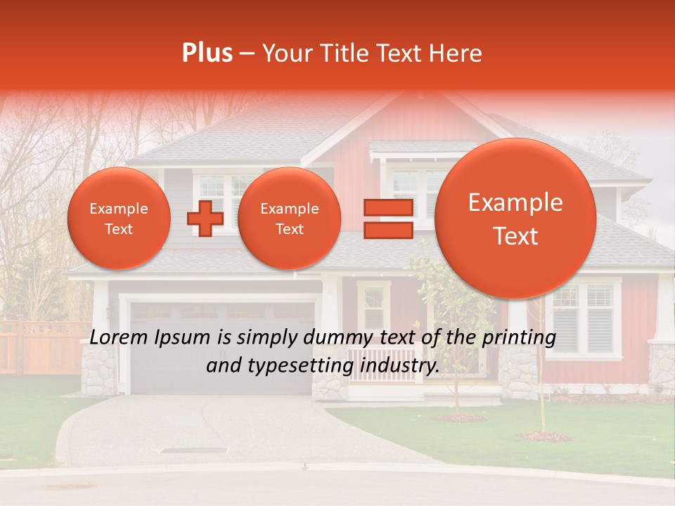 Style Suburbs Bushes PowerPoint Template