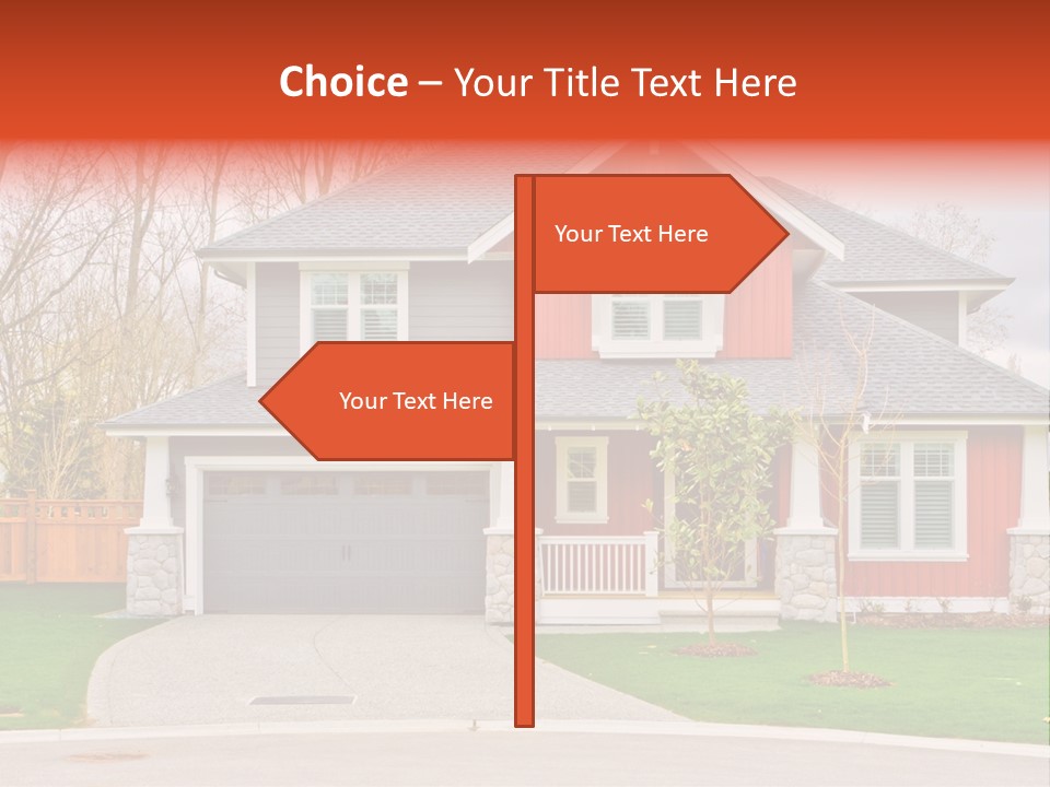 Style Suburbs Bushes PowerPoint Template