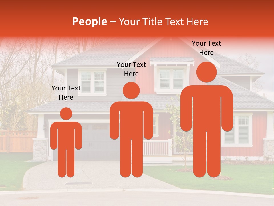 Style Suburbs Bushes PowerPoint Template