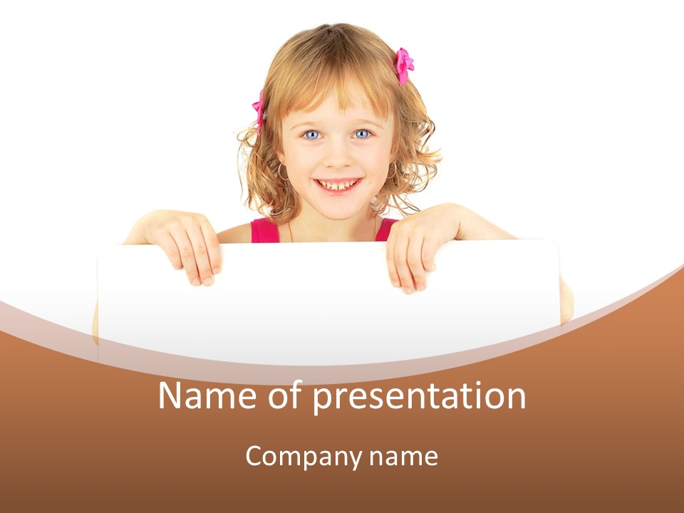 Holding Horizontal Person PowerPoint Template