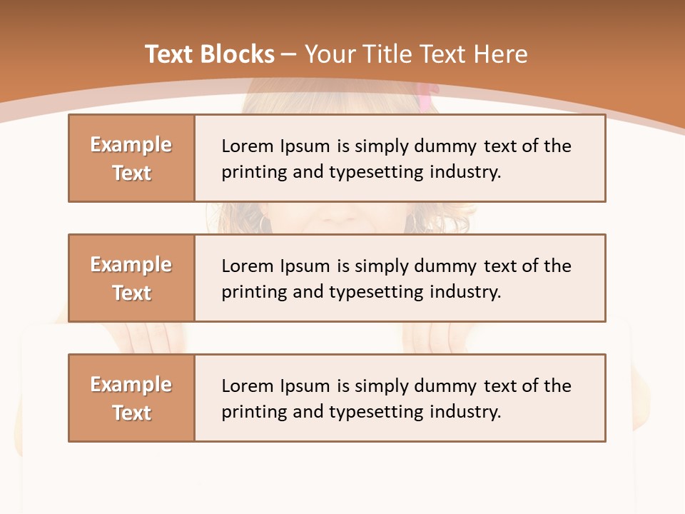 Holding Horizontal Person PowerPoint Template