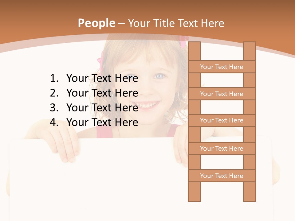 Holding Horizontal Person PowerPoint Template