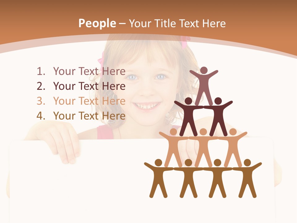 Holding Horizontal Person PowerPoint Template