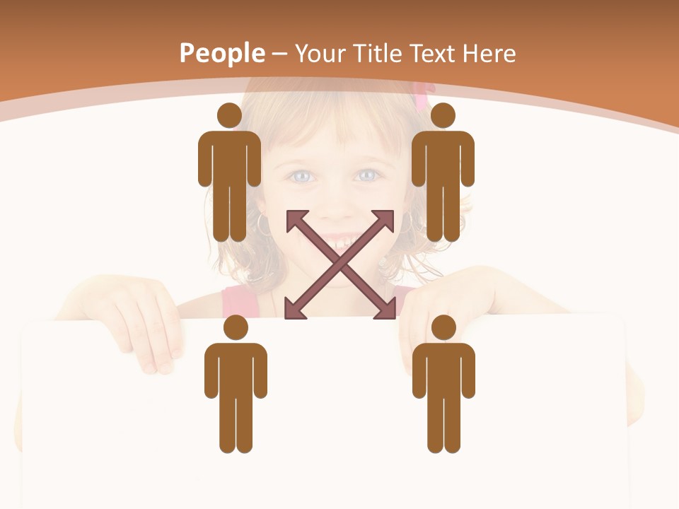 Holding Horizontal Person PowerPoint Template