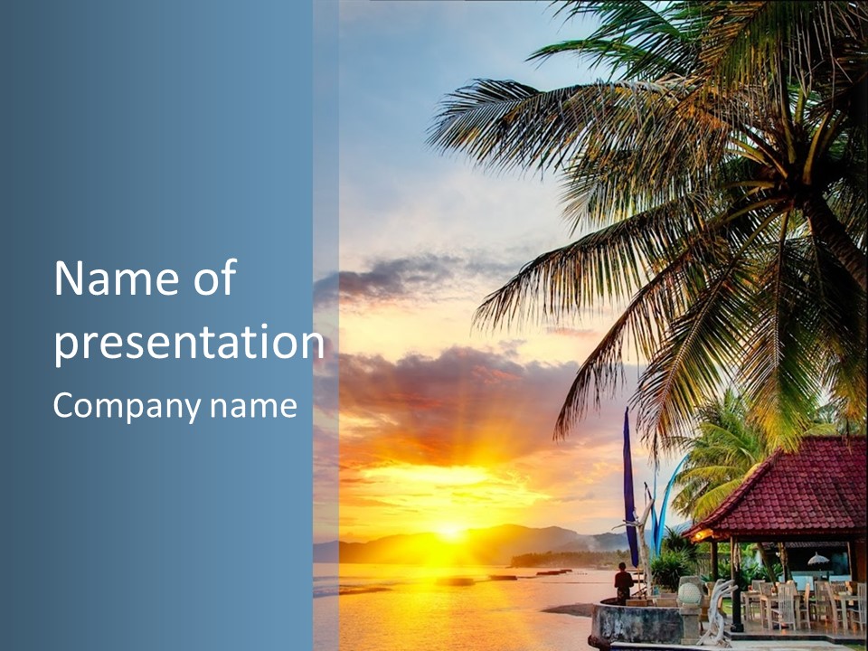 Dream Luxury Ocean PowerPoint Template