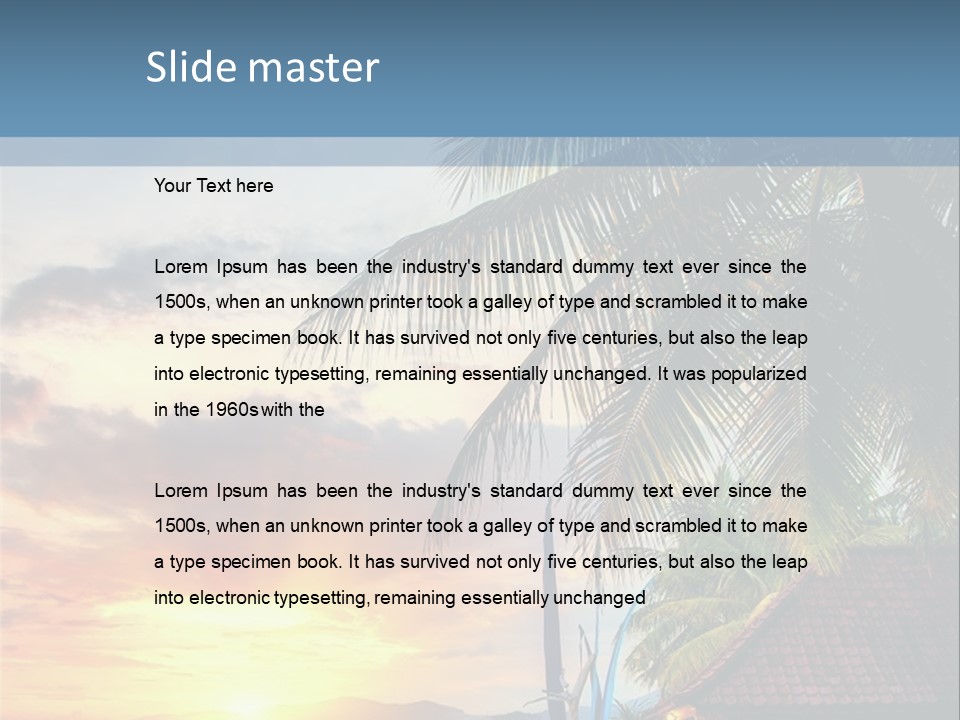 Dream Luxury Ocean PowerPoint Template