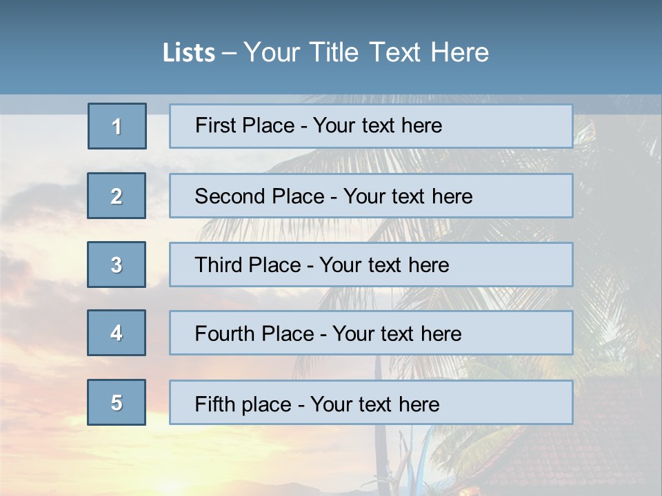 Dream Luxury Ocean PowerPoint Template