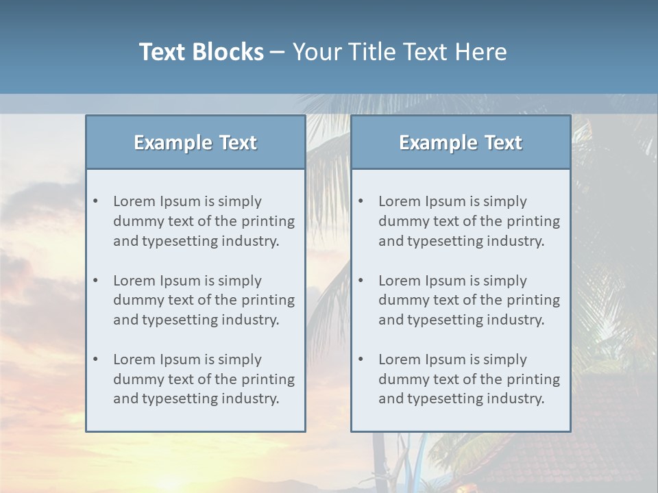 Dream Luxury Ocean PowerPoint Template