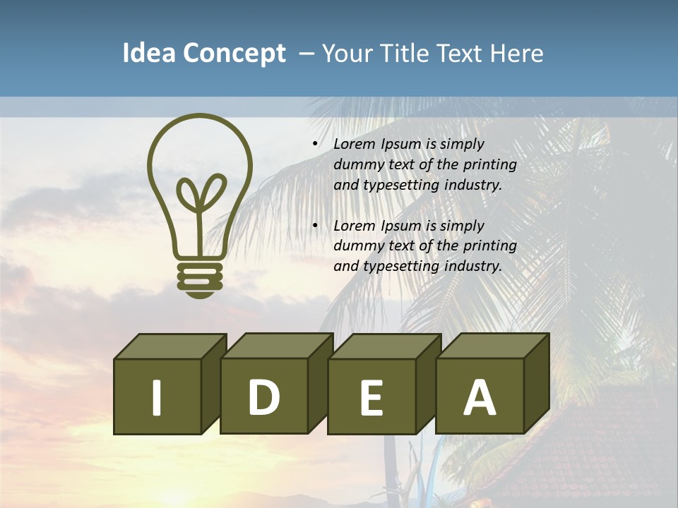 Dream Luxury Ocean PowerPoint Template