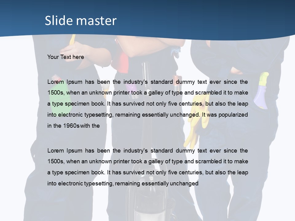 Detergents Smile Hold PowerPoint Template