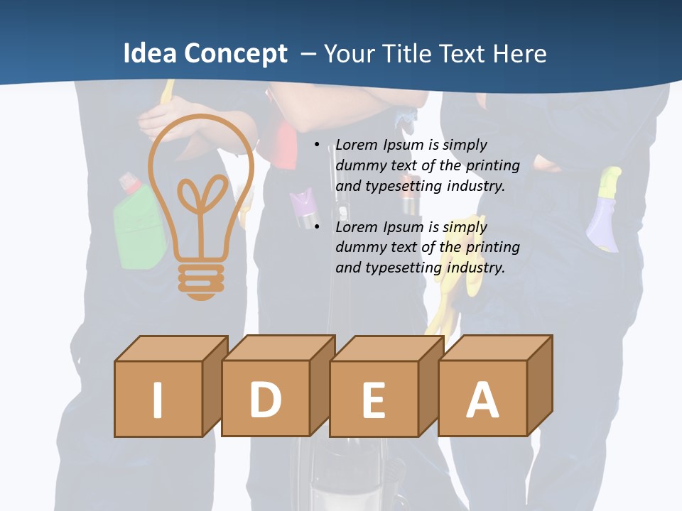 Detergents Smile Hold PowerPoint Template