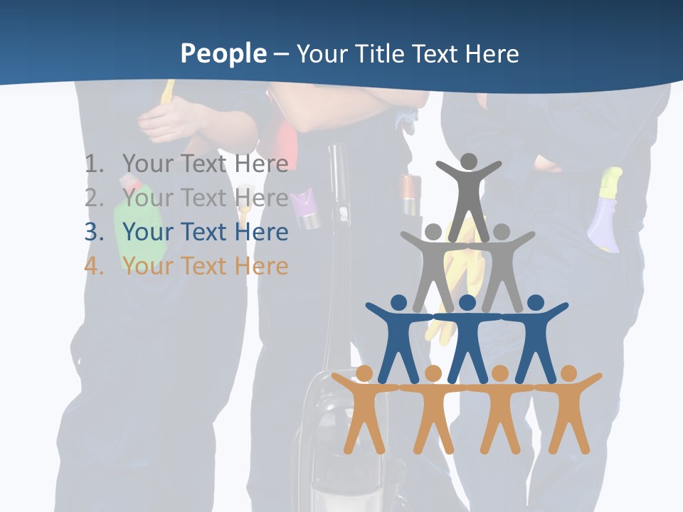 Detergents Smile Hold PowerPoint Template