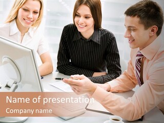 Idea Female Busy PowerPoint Template