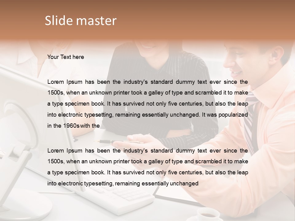 Idea Female Busy PowerPoint Template