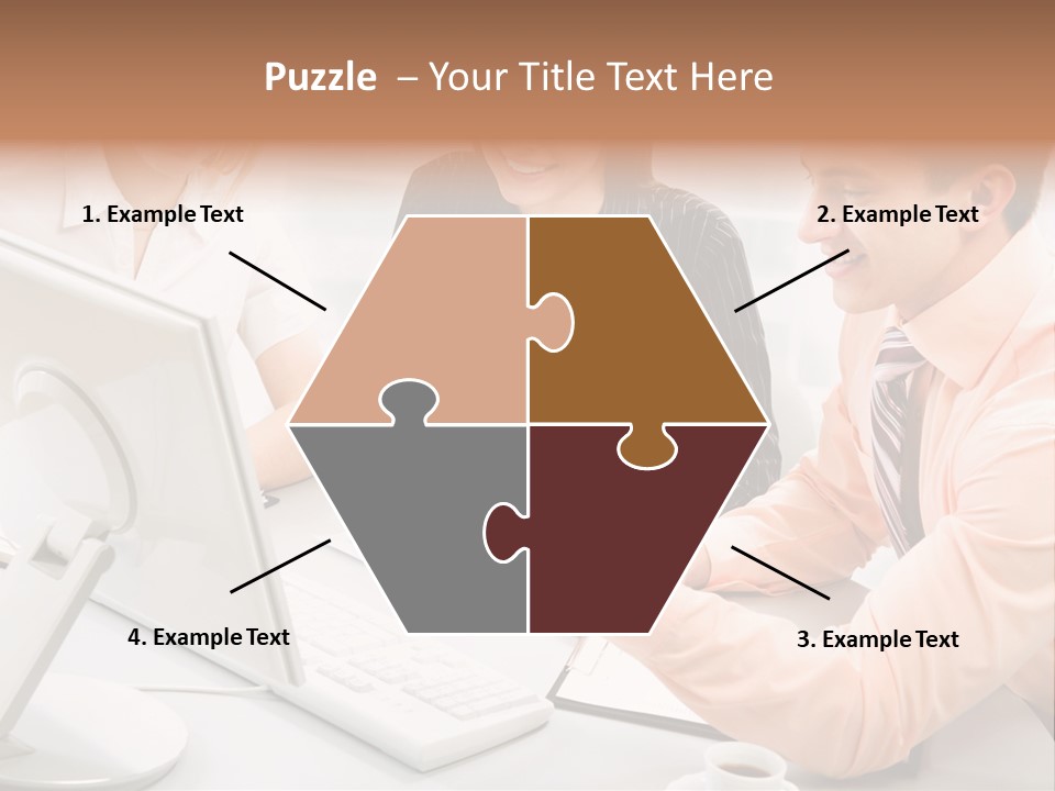 Idea Female Busy PowerPoint Template