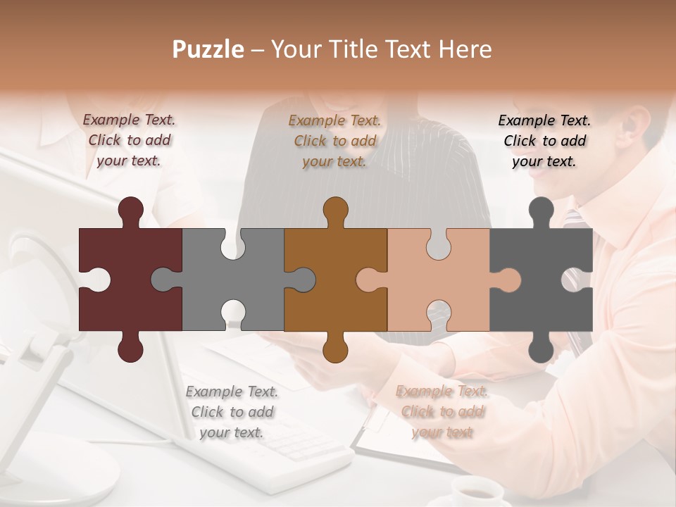 Idea Female Busy PowerPoint Template