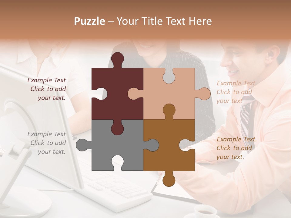 Idea Female Busy PowerPoint Template