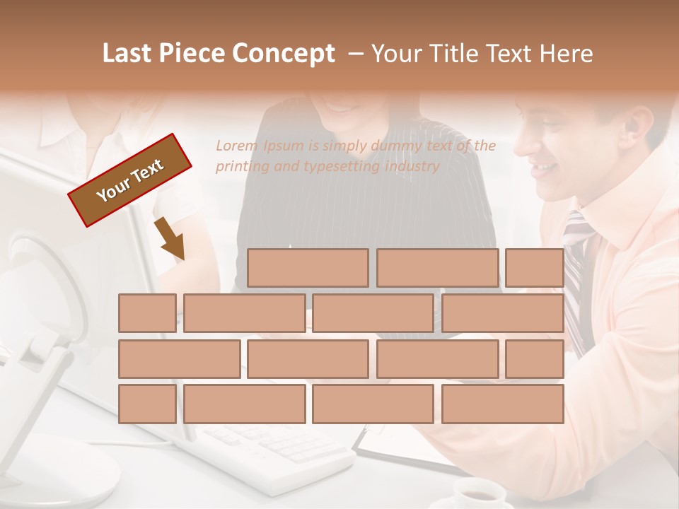 Idea Female Busy PowerPoint Template