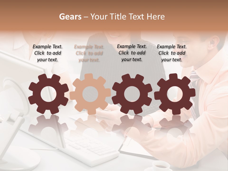 Idea Female Busy PowerPoint Template