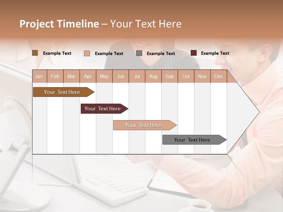 Idea Female Busy PowerPoint Template