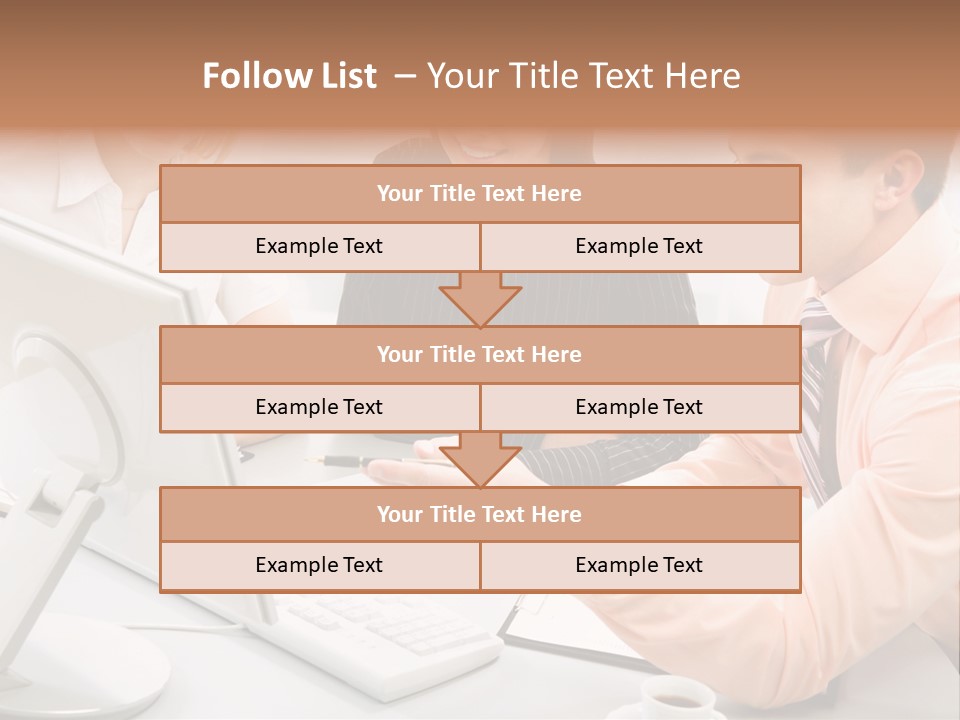 Idea Female Busy PowerPoint Template