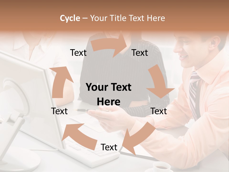 Idea Female Busy PowerPoint Template