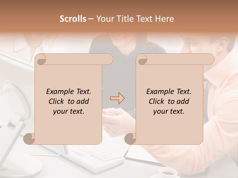 Idea Female Busy PowerPoint Template
