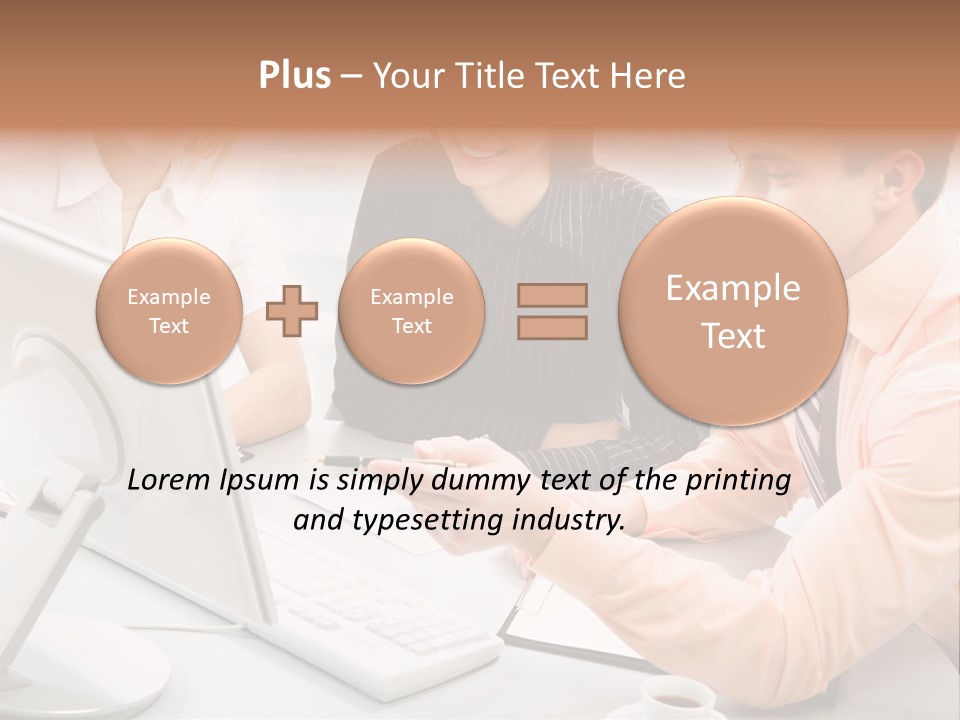 Idea Female Busy PowerPoint Template