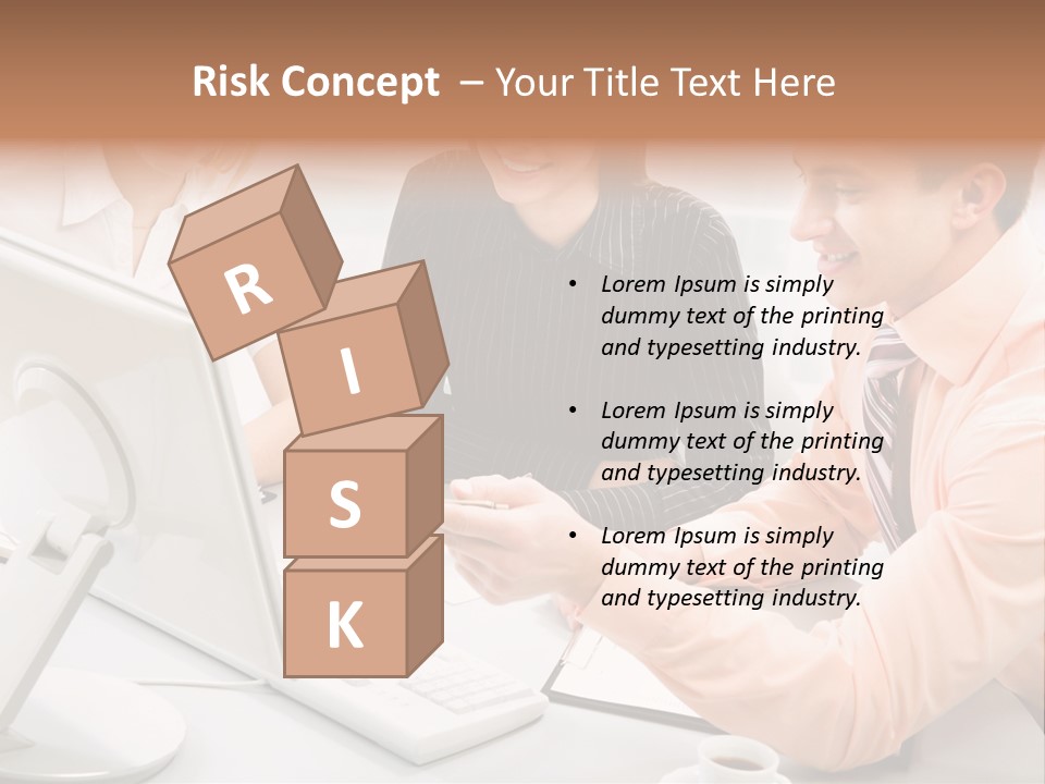 Idea Female Busy PowerPoint Template