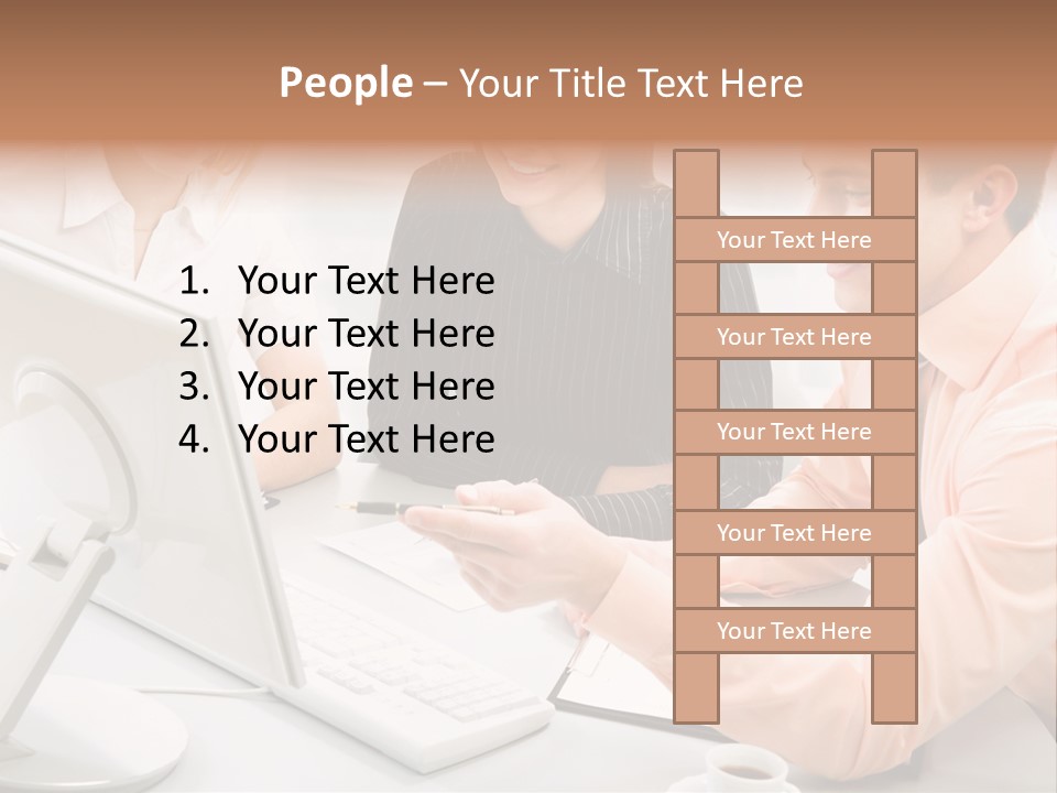 Idea Female Busy PowerPoint Template