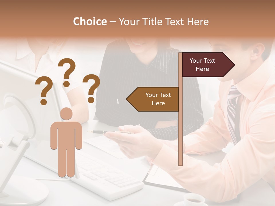 Idea Female Busy PowerPoint Template