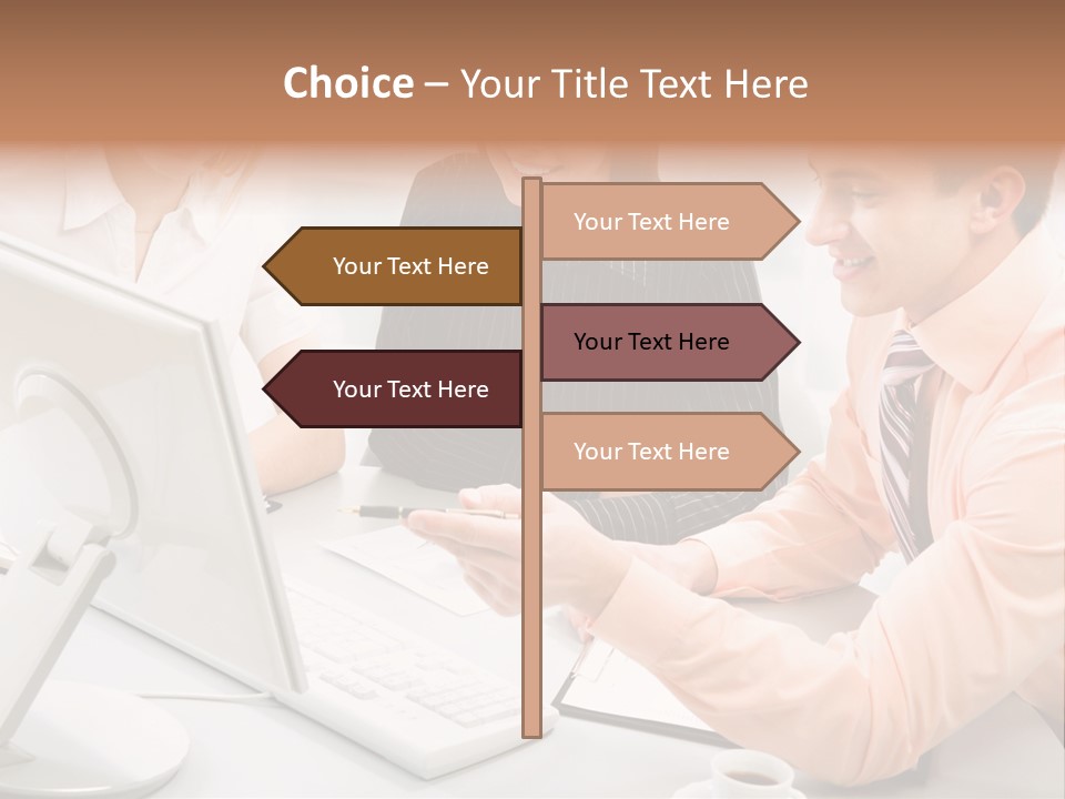 Idea Female Busy PowerPoint Template