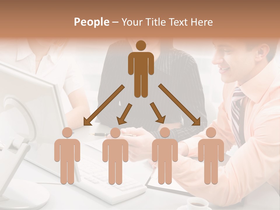 Idea Female Busy PowerPoint Template