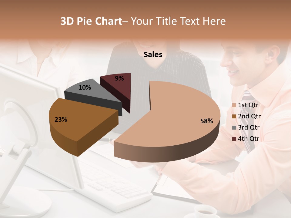 Idea Female Busy PowerPoint Template
