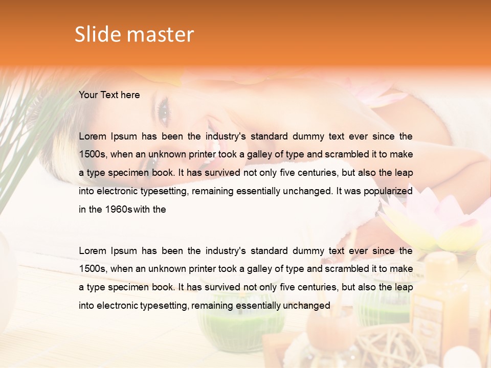 Calm Flower Woman PowerPoint Template