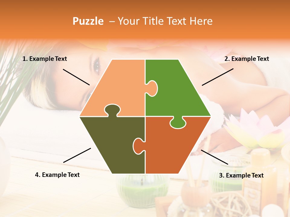 Calm Flower Woman PowerPoint Template